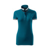 Polokošeľa dámska MALFINI Premium® Collar Up 257 petrol blue veľ. L
