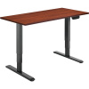 AlzaErgo Table ET1 NewGen čierny + doska TTE-12 120 × 80 cm lamino gaštan