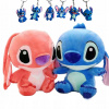 VEĽKÁ PLYŠOVÁ KĽÚČENKA STICH A LILO 25 cm + 3D KĽÚČENKA