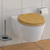 SCHÜTTE WC sedadlo s pomalým zatváraním NATURAL BAMBOO - Žltá - 173518-107775
