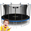 Neo-Sport trampolína so sieťou 374 cm FT 12 (365-374 cm) (Záhradná trampolína pre deti 374cm 12ft + VNÚTORNÝ SIEŤOVÝ REBRÍK)