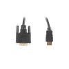Craftenwood HDMI Kábel Lanberg CA-HDDV-20CU-0030-BK Čierna 3 m