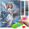 Diamantová výšivka diamond painting mozaika pre deti 5d anjel náboženský boh