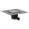 Hansgrohe RainDrain Brilliance - Podlahová vpusť, 15x15 cm, kefovaná nerezová oceľ 56251800