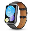 KOŽENÝ OPASOK PRE HUAWEI WATCH FIT 2 | KOŽA, FARBA ČIERNA - PRÉMIOVÁ