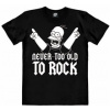 Pánske tričko The Simpsons: Homer - Never Too Old To Rock (M) černé