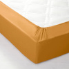 Bavlnená jednofarebná napínacia plachta zn. Colombine® s hĺbkou rohov 32 cm medová 140 Blancheporte