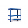 Policový regál Trestles RH 900x1000x500, nosnosť 1050 kg, 3 police Farba: modrá, Typ police: biela MDF 5 mm