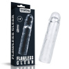 Lovetoy Flawless Clear Penis Sleeve Add 2″, priehľadný návlek na penis 19 x 4 cm