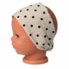 Baby Nellys letná čelenka, bandana, mušelín, Bodka- cappuccino