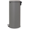 Odpadkový kôš s pedálom NewIcon 30 l mineral concrete grey
