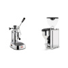 La Pavoni Europiccola Lusso + Rocket Espresso GIANNINO, chrome/black
