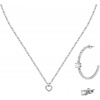 La Petite Story Darčeková sada náhrdelník a dve single náušnice, oceľová LPS20ASD05
