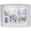 Dekorácia MagicHome Vianoce, Betlehem v knihe, anglický názov, 3 LED, 3xAA, interiér, 27,50x12x19 cm