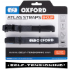 OXFORD batožinové popruhy Atlas B-Clip 2 ks sivá 17mm x 1.2m