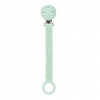 NATTOU Klip na cumlík silikón s potlačou mint green 875561