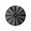Nástenné hodiny Optical Cut - hliník KA5151BK