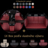 Luxusné autokoberce Dragonskin basic set premium + 1x Box 14 farebných variant Farba kože: Diamond Farba kože : Hnedá