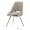 Autronic Jedálenská stolička, hnedá, látka bouclé, DCL-W1174 LAN2