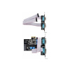 StarTech.com 4-Port Serial PCIe Card, Quad-Port PCI Express to RS232/RS422/RS485 (DB9) Serial Card, Low-Profile Bracket Incl., 16C1050 UART, TAA-Compliant, For Windows/Linux, TAA Compliant - Level-4 E