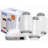 RTX Sada 4x termostatická hlavica + brána ZigBee LAN Tuya