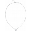 Strieborný náhrdelník Guess s okrúhlym príveskom LOVE GUESS JUBN04080JW