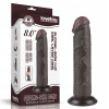 DILDO 8'' POSUVNÉ KOŽNÉ DVOJVRSTVA DONG ČIERNA 24-0377 LOVETOY
