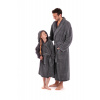 Župan unisex Athena 2116 Dark grey - Vestis M antracitová