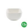 Miska hranatá MONA, 8 x 8 cm, porcelán, 12 ks