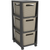 Rotho BRISEN komoda 3x16 L - antracit/cappuccino