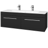 Dreja Umývadlová skrinka ASTON SZZ2 120 - L03 Antracit vysoký lesk / Úchytka T02 / L03 Antracit vysoký lesk