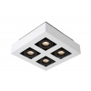 Lucide 09119/21/31 Stropné svietidlo XIRAX LED GU10, 4x5W, 2200K, 320lm, IP20, biela