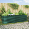 Zelená vyvýšená záhrada 320x80x81 cm Galvanizovaná oceľ