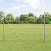 zahrada-XL Plot s stĺpmi Strieborná 1.6 x 10 m Oceľ 3350490