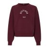 Dámske mikiny Tommy Hilfiger RLX Sueded Modal C NK Sweatshirt - sueded rouge - Červený (S)