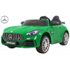 Joko Elektrické autíčko Mercedes Benz GT R 4x4 lakované dvojmiestne Penové kolesá kožené sedadlo FM rádio zelená