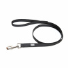 Julius K9 Color & Grey Supergrip Leash With Handle Black - výcvikové vodítko s rukoväťou, čierne, protišmykové - 100cm/14mm