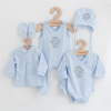 NEW BABY 5-dielna dojčenská súpravička do pôrodnice New Baby Classic modrá 50