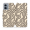 Flipové pouzdro Mobiwear - Motorola Moto G54 5G / Moto G54 5G Power Edition - VA60S Linky (Knížkové flip pouzdro, obal, kryt na mobil Motorola Moto G54 5G / Moto G54 5G Power Edition - VA60S Linky, ma