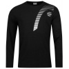 Chlapčenské tričká Head Club 21 Cliff LS Junior - Čierny (176 cm)