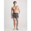 Pánske plavky KM0KM00968 0GK čierno-biela potlač - Calvin Klein 2XL