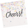Růžička servítky papierové Iridescent Cheers! 33x33cm 16ks