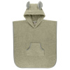 BIBS Kangaroo froté pončo z BIO bavlny - Sage