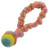 Preťahovadlo DOG FANTASY farebné + tenisák vzor č.1 28 cm