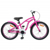 vidaXL Detské Kolo 20 Palcov pre vek 6-11 rokov Tmavo ružová