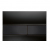 Tece Square Button glass black/black 9240809
