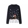 esmara® Dámsky vianočný pulóver Premium navy modrá, XS 32/34 (100395598)
