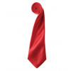 Premier Workwear Pánska saténová kravata PR750 Red -ca. Pantone 200 144 x 8,5 cm