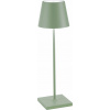Stolná lampa Poldina 38 cm šalviová