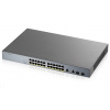 Zyxel GS1350-26HP 26portový inteligentný spravovaný CCTV PoE switch, dlhý dosah, 375W, 24x GbE, 2x combo RJ45/SFP GS1350-26HP-EU0101F